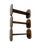 MCM hanging three-shelf wall unit with nautical rope.