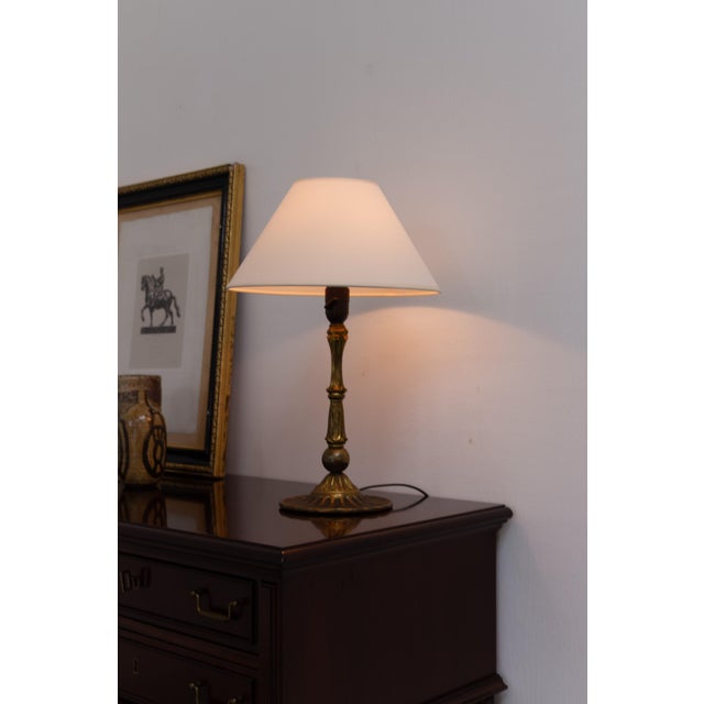 Art Deco Danish Brass Table Lamp, 1930s For Sale - Image 10 of 15