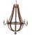Brand new Item. Not vintage. The Wine Barrel Chandelier is crafted of the staves of old wine barrels, cut and curved to...