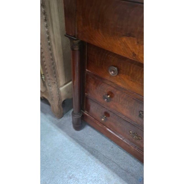 Empire-Style Mahogany Chest of Drawers, 1860 For Sale - Image 6 of 9