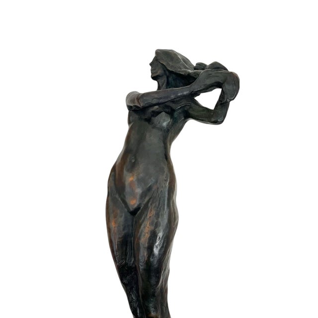 Metal 1980s Rare Tom Corbin Figural Bronze Sculpture For Sale - Image 7 of 10