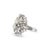 Vintage 18k White Gold 2.30ctw Diamond Bombe Starburst Cluster Cocktail Ring, Size 5 For Sale - Image 4 of 9
