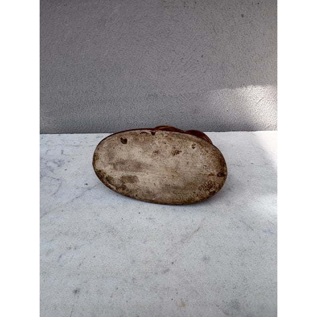 French Majolica Rabbit Money Bank Circa 1900 For Sale - Image 4 of 4