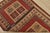 Gabbeh Rug 3’5” X 5’4” Red Wool Vintage Tribal Hand-Knotted Oriental Carpet For Sale - Image 10 of 11