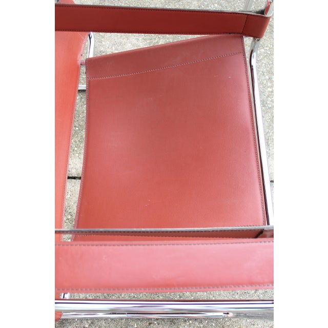 Italian-Made Armchair Inspired by Marcel Breuer Äôs Iconic Wassily Design, 1960s For Sale - Image 9 of 15
