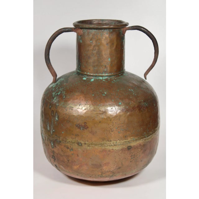 Large French Gourd Shaped Copper Umbrella Stand / Vessel For Sale - Image 11 of 11