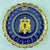 Blue Gustave Asch French Tours Blue & Gold Porcelain Crest Plates, Set of Six For Sale - Image 8 of 18