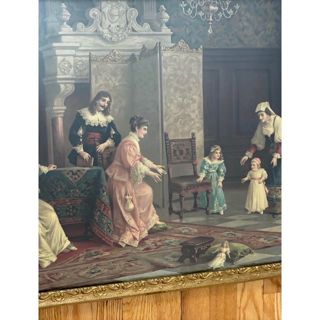 Early 20th Century Antique Victorian Print in Original Frame For Sale - Image 6 of 7