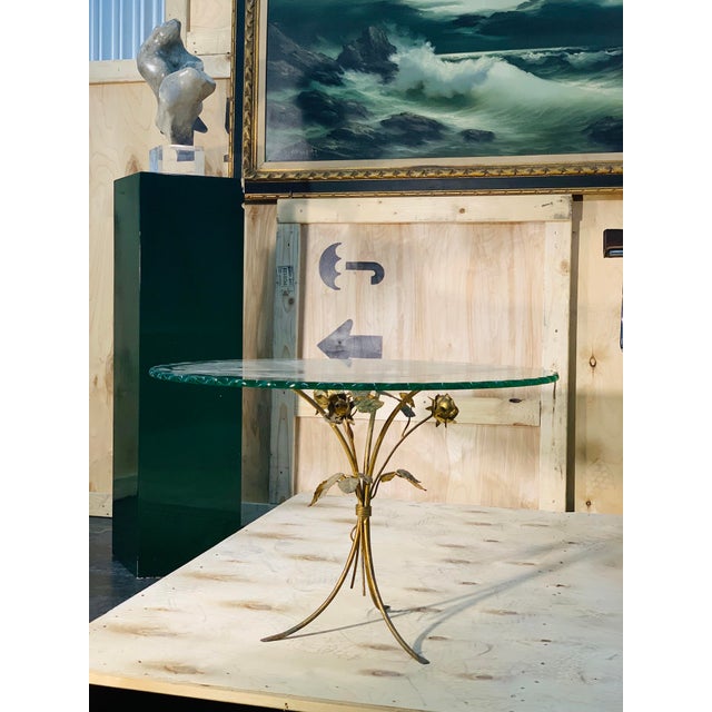 1950s Hollywood Regency Hans Kögl Gilded Floral Bouquet Table Chairish