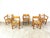 Elegant pine wood dining chairs with armrests and papercord seats by GM mobler. These sturdy chairs have an simple yet...
