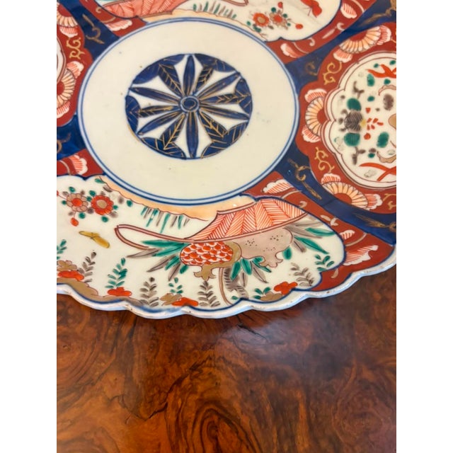 Blue Antique Japanese Meiji Imari Oval Porcelain Dishes, 1900, Set of 2 For Sale - Image 8 of 16