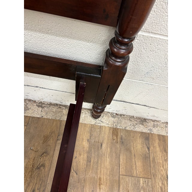 Vintage Queen or Full Size Convertible Four Poster Pediment Bed For Sale - Image 10 of 13
