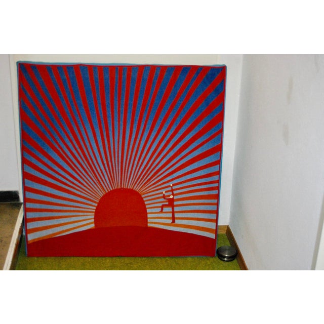 Vintage Framed Silk Scarf by Jean Michel Folon, 1979 For Sale - Image 6 of 6