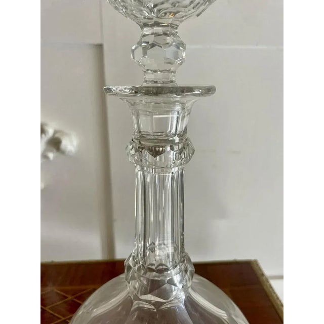 Victorian Cut Glass Decanters, 1860s, Set of 2 For Sale - Image 6 of 10