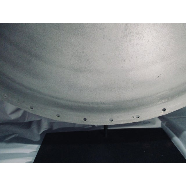 Large Buffed Steel Cap Sculpture For Sale - Image 4 of 8