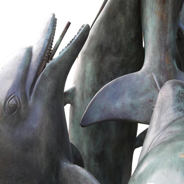 Dimensions: 120 cm wide, 120 cm deep, 244 cm high A bronze sculpture created using the lost-wax casting technique with a...