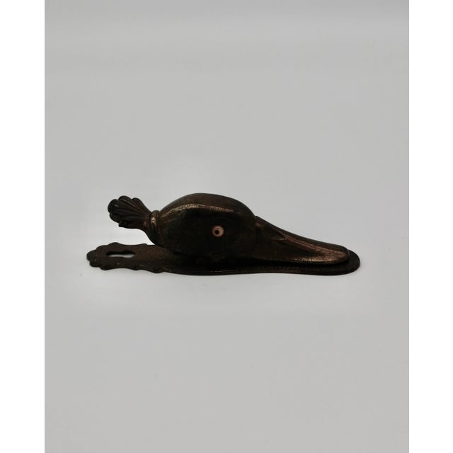 Transitional 1920s Antique Cast Metal Duck Paper Clip For Sale - Image 3 of 6