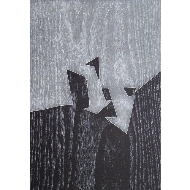 Franz Eggenschwiler, Donnerpfeile II, 1992, Original Woodcut For Sale - Image 13 of 17