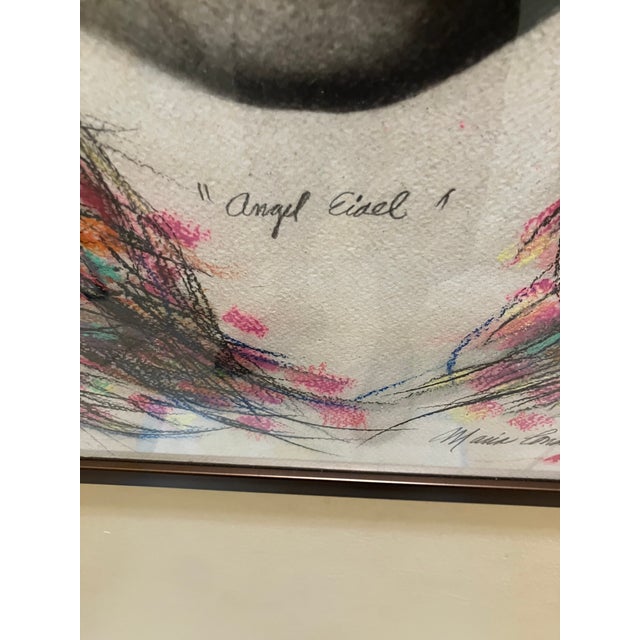 Fabulous large mixed media painting by the Cuban contemporary artist Maria Consuelo. I cannot find much biographical...