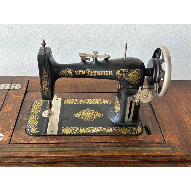 Antique New Companion Sewing Machine For Sale - Image 4 of 8