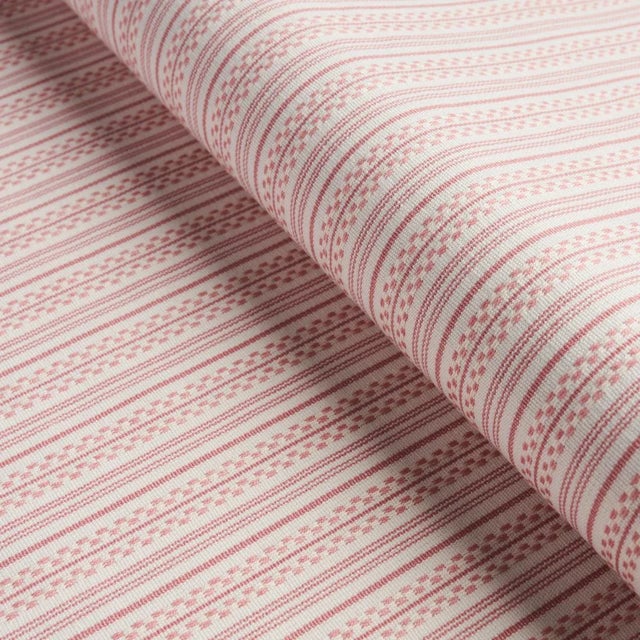 Schumacher Schumacher Jack Stripe Fabric in Pink For Sale - Image 4 of 4