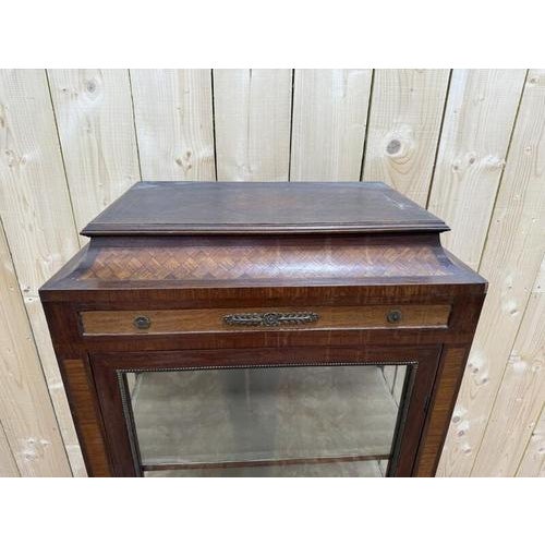 Marquetry Display Case in Wood For Sale - Image 4 of 9