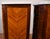 1900s Pair Antique French Louis XV Walnut & Satinwood Marble Top Lingerie Stands For Sale - Image 17 of 18