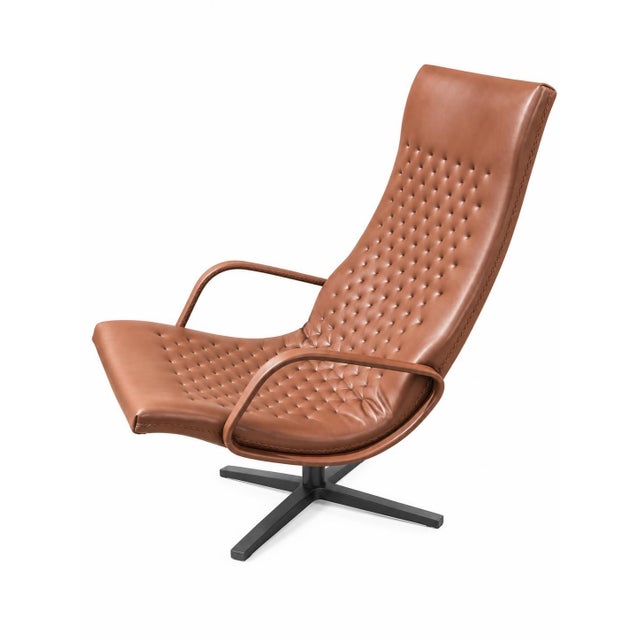 Original de sede ds-51 vintage design armchair from switzerland. An elegant, timeless piece with beautiful cognac-brown...