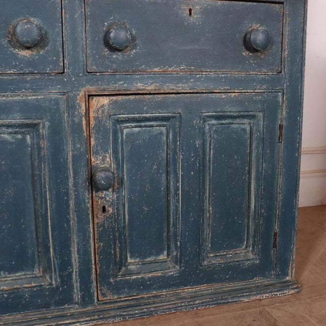 Wood 19th Century English Glazed Kitchen Dresser For Sale - Image 7 of 16