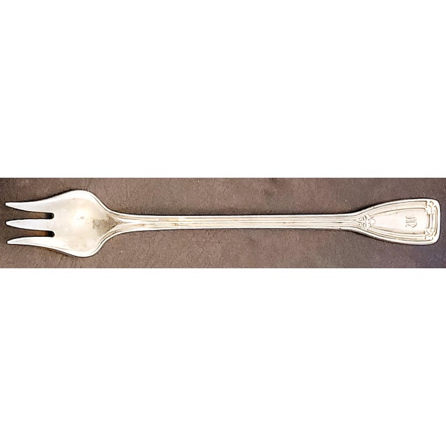 Silver 1940s Tiffany St Dunstan Style Sterling Silver Olive Fork Spork For Sale - Image 8 of 8