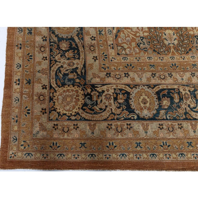 Traditional Rug Floral-Inspired Tabriz Floral Warm Tan by Doris Leslie Blau For Sale - Image 10 of 10