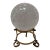 Great City Traders Vintage Bubble Crystal Ball on Brass Stand For Sale