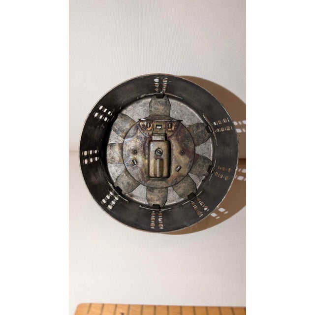 Metal Antique Nickel Plated Brass Bank For Sale - Image 7 of 8
