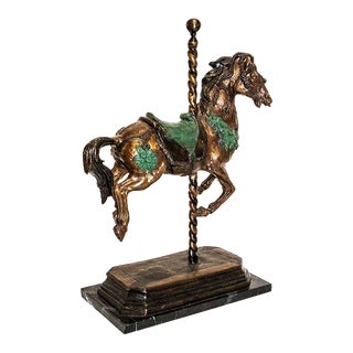Bronze Carousel Horse Sculpture For Sale