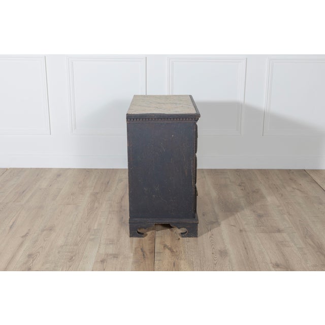 Danish Louis Seize Style Chest of Drawers with Painted Marble Top, circa 1920 For Sale - Image 12 of 12