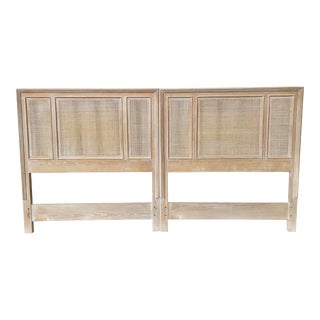 1980s Vintage Twin Size Headboards by the Drexel Furniture Transition Line - a Pair For Sale