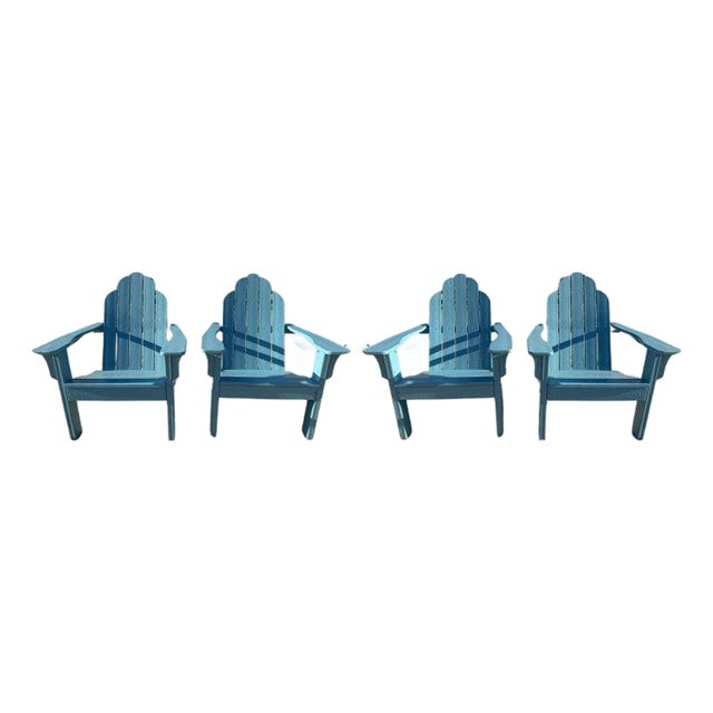 1940s Set of Four Adirondack Chairs- 4 For Sale
