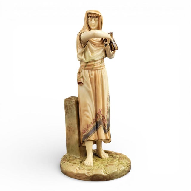 Sculptural Egyptian Figure by James Hadley for Royal Worcester, 1895 For Sale - Image 11 of 11