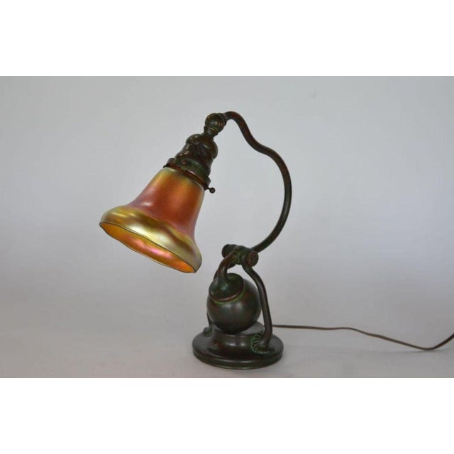 Tiffany Studios Bronze and Favrile Table Lamp