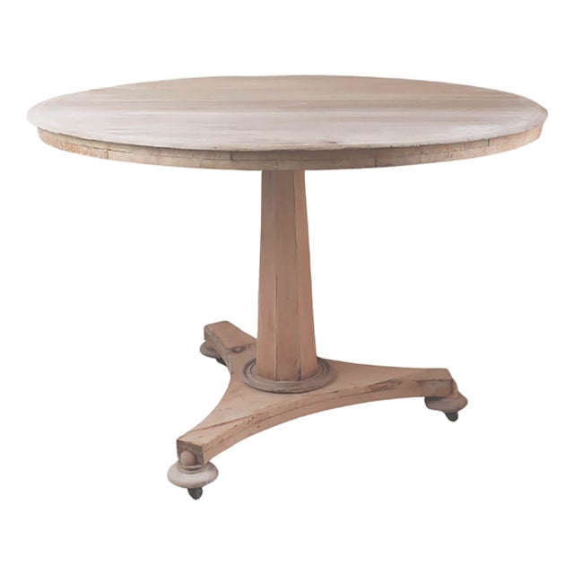 Small Antique Palladian Style Round Bleached Table, England, 1835 For Sale