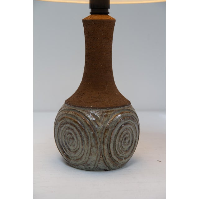 Danish Modern Ceramic Table Lamp by Børge Christoffersen for Chris Haslev, 1960s For Sale - Image 12 of 17