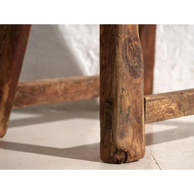 1920s Antique Rectangular Stool, 1920s For Sale - Image 5 of 9