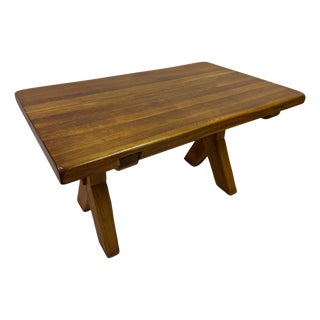 Mid-Century Refectory Style Oak Dining Table from De Puydt, Belgium, 1970s For Sale