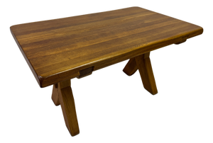 Mid-Century Refectory Style Oak Dining Table from De Puydt, Belgium, 1970s