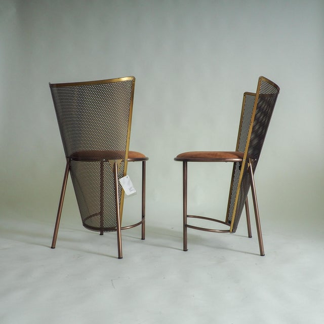 Vintage Sevilla Expo 92 Chairs by Frans Van Praet for Belgochrom, 1992, Set of 2 For Sale - Image 11 of 15
