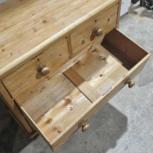 Antique English Pine Petite Dresser or Nightstand - Circa 1870 For Sale - Image 12 of 13