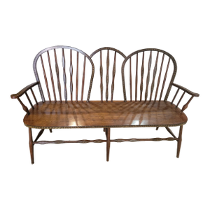 1970s Vintage Triple Bow Heritage Bench