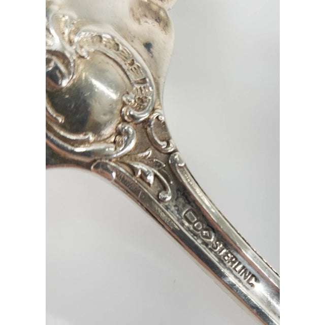 Late 19th Century Sterling Silver Dominick & Haff Salad Servers - 2 Piece Set For Sale - Image 10 of 12