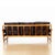 1970s Brown Leather Sofa Teak Sculptural Form For Sale - Image 4 of 15