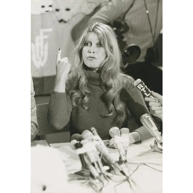 Brigitte Bardot at a Press Conference, Canada, 1977, Photograph For Sale - Image 3 of 3